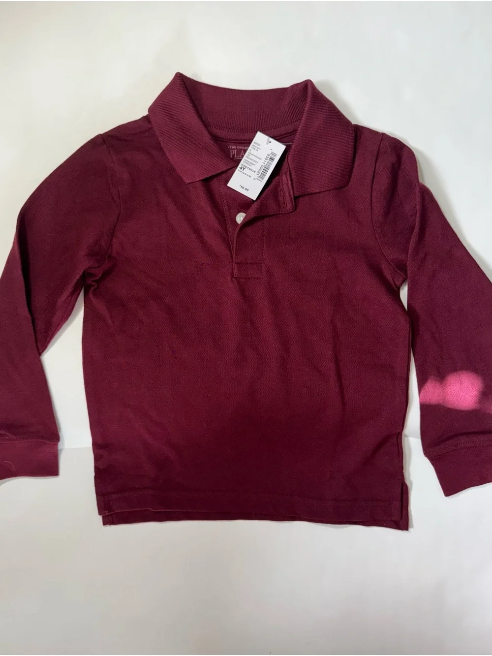 The Children's Burgundy Long sleeve pack ( 3 pieces)